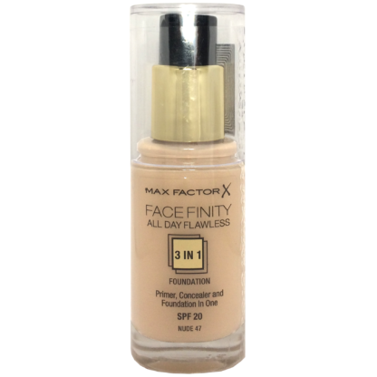 Max Factor Facefinity All Day Flawless 3 in 1 Foundation - 47 Nude